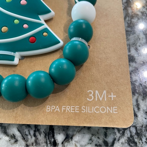 New! Lila & Jack Christmas Tree Pacifier Clip + Teether - Picture 8 of 9